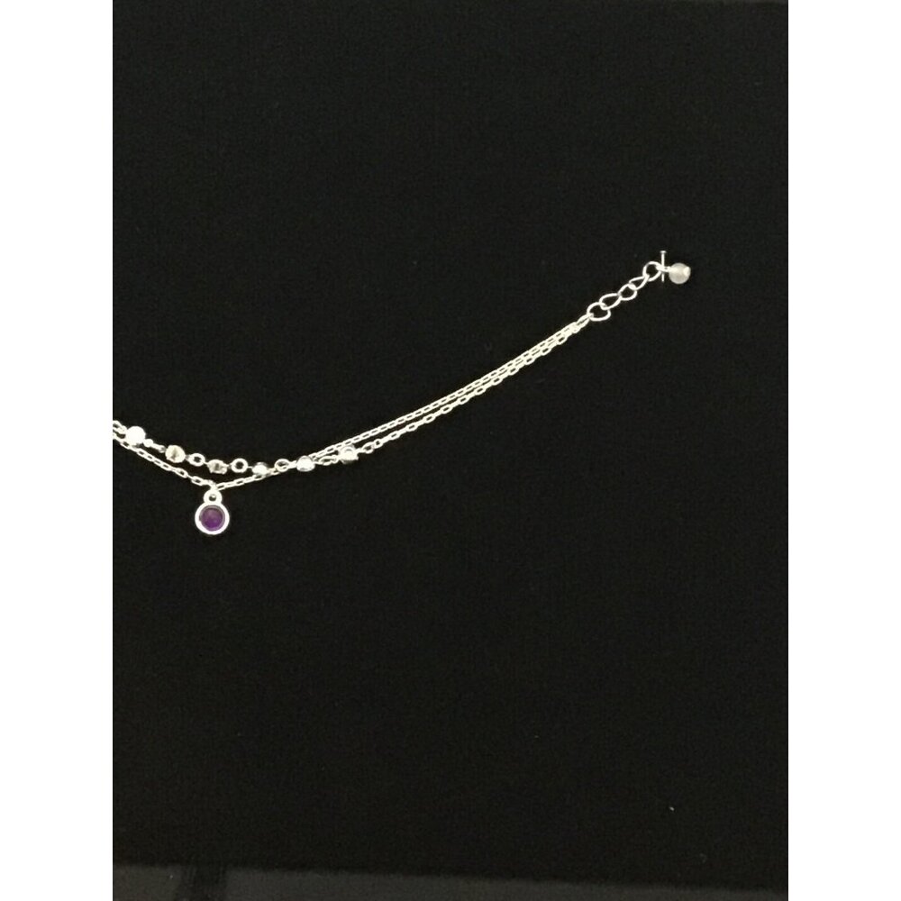 Avon Silver Tone Purple Peace Always with you Bracelet (1625-1-2) - Picture 4 of 5